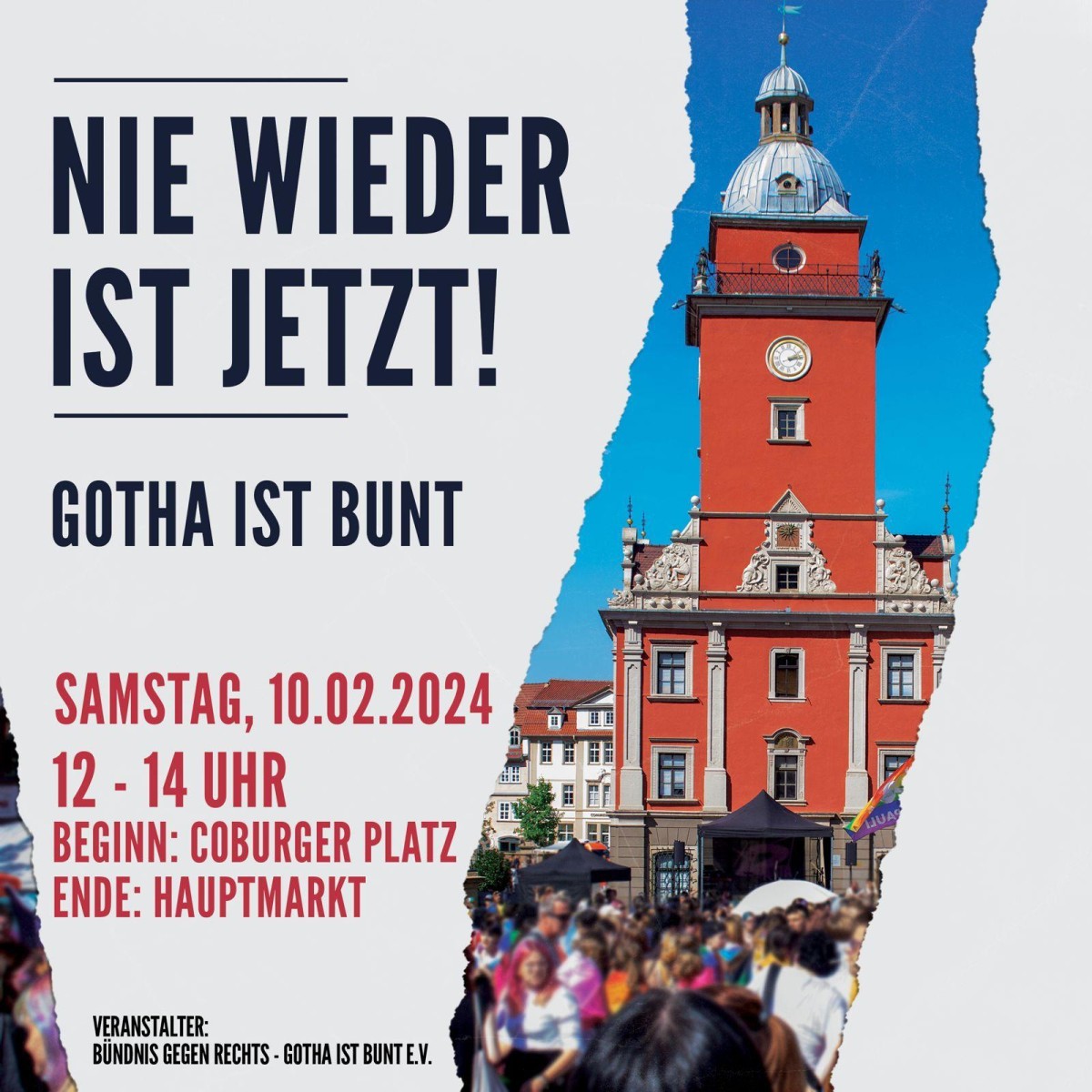 | Foto: Bündnis gegen Rechts - Gotha ist bunt e.V. | Foto: Bündnis gegen Rechts - Gotha ist bunt e.V.