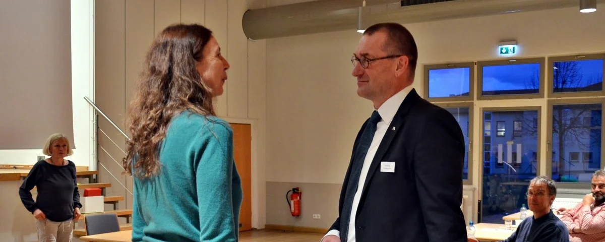 Regionalbischöfin Friederike Spengler und Superintendent Friedemann Witting